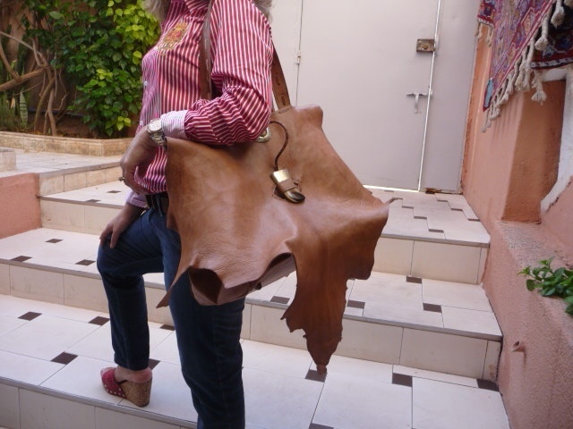 Leather Map bag